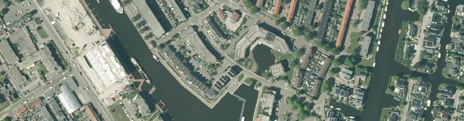 Luchtfoto van Het Eiland