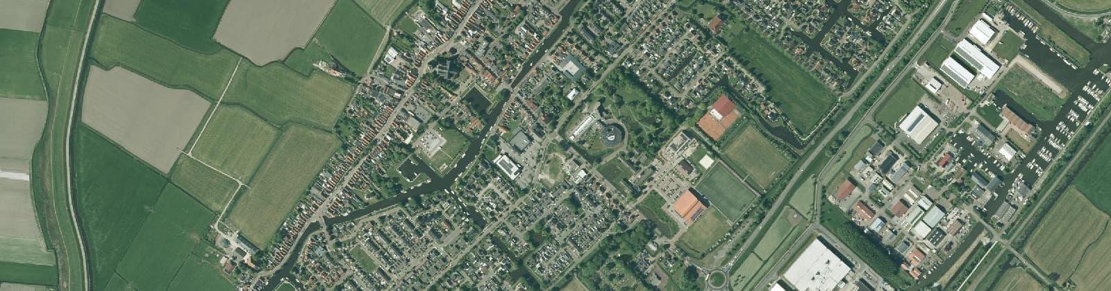Luchtfoto van Workum