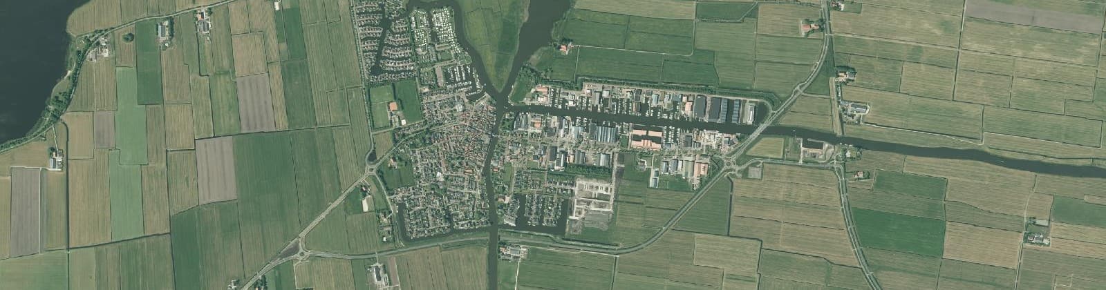 Luchtfoto van Woudsend