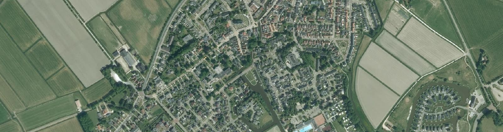 Luchtfoto van Witmarsum