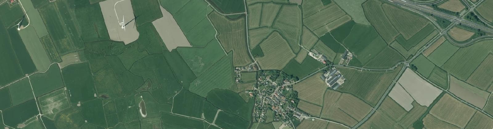 Luchtfoto van Wons