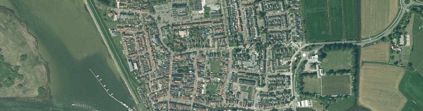 Luchtfoto van Makkum