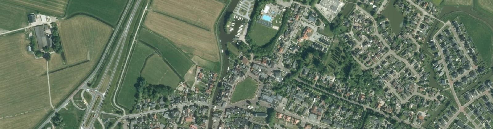 Luchtfoto van Wommels