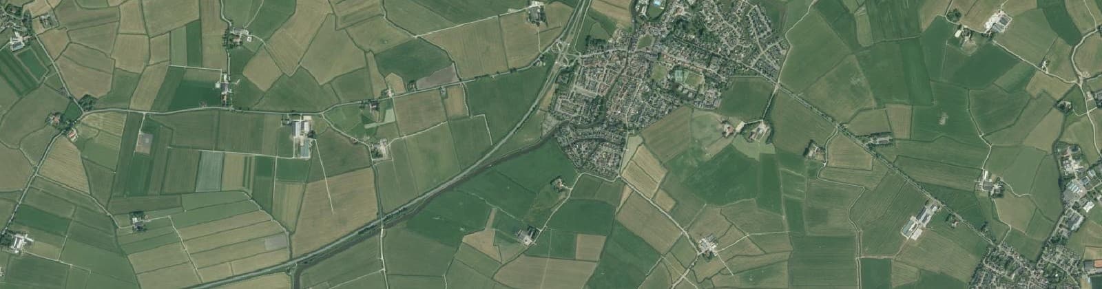 Luchtfoto van Verspreide huizen Wommels