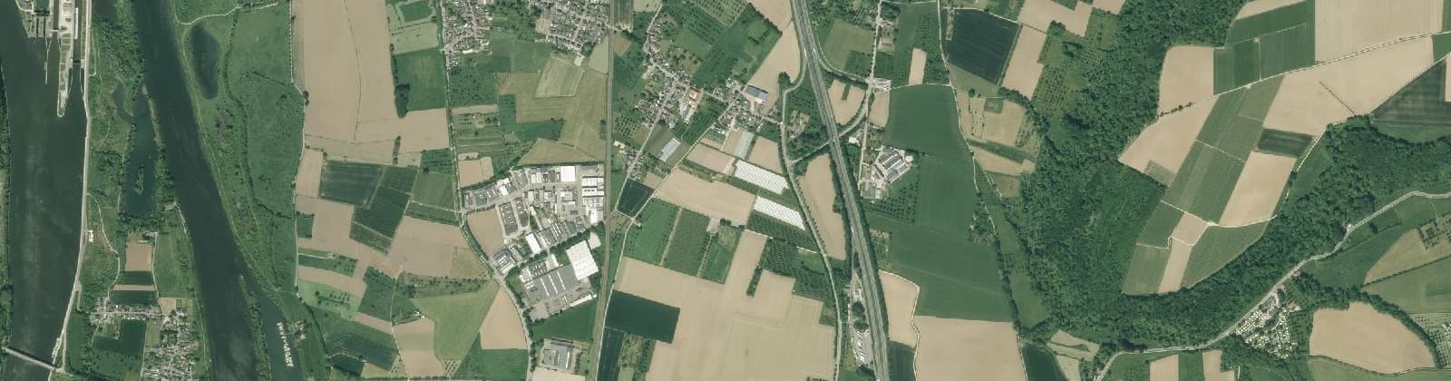 Luchtfoto van Verspreide huizen