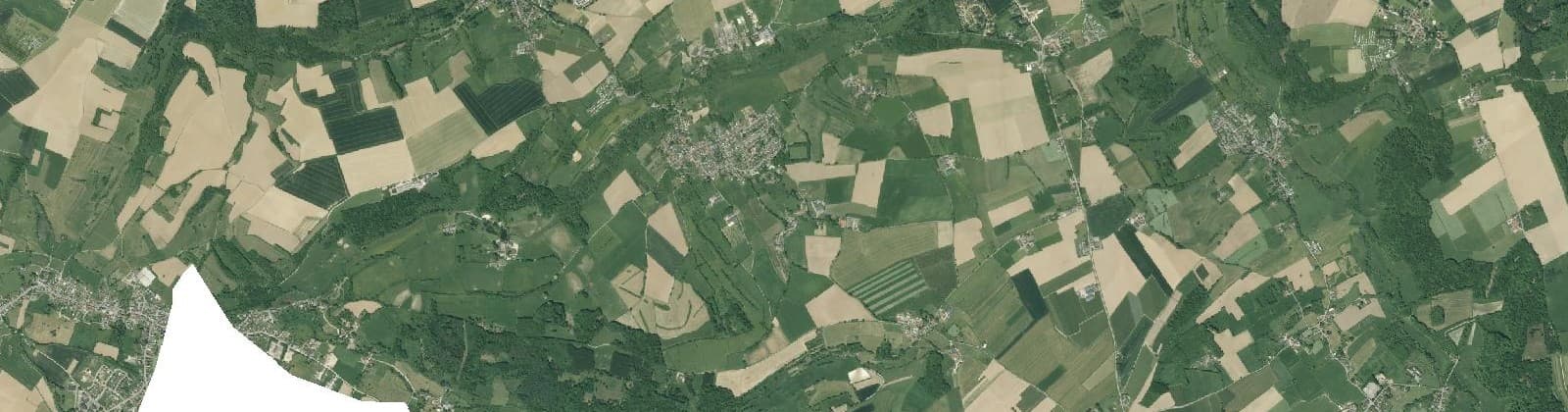 Luchtfoto van Verspreide huizen