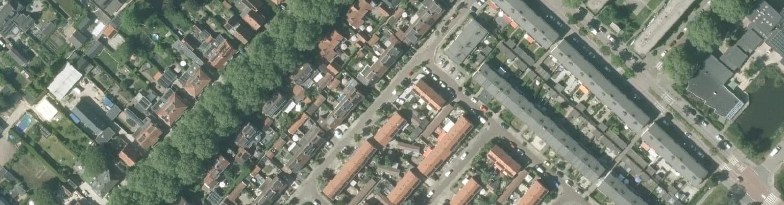 Luchtfoto van Lanenkwartier