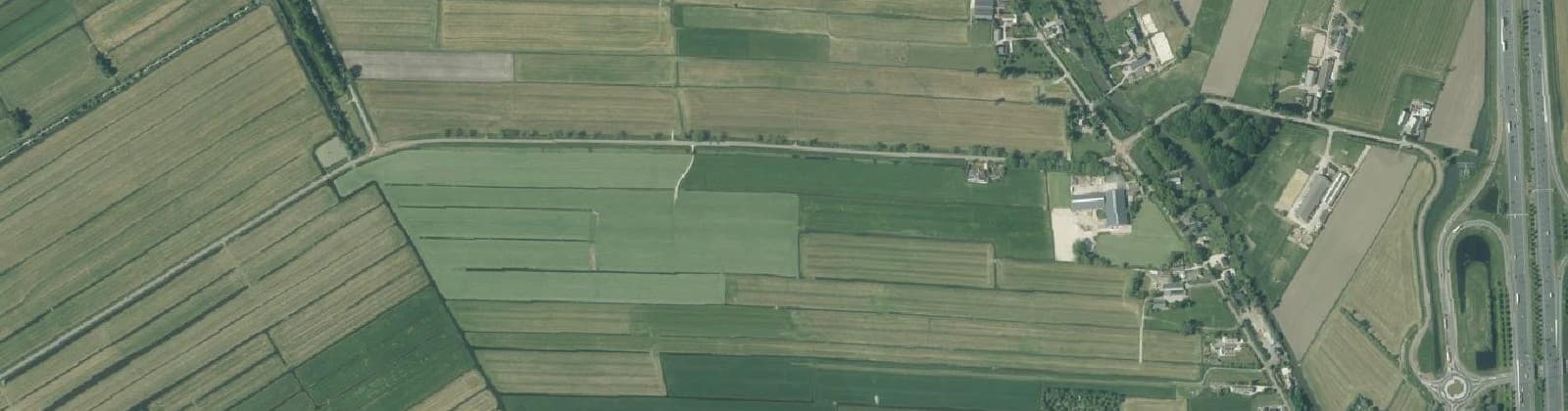 Luchtfoto van Polder Klein Oud Aa