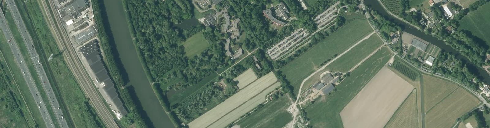 Luchtfoto van Kanaalzone Zuid Breukelen
