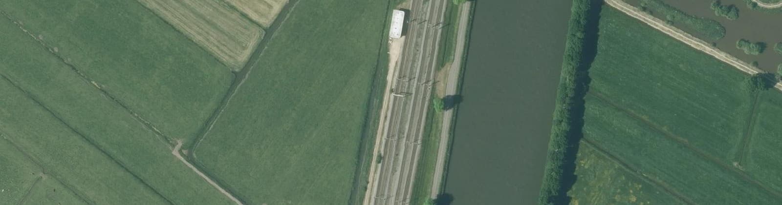 Luchtfoto van Kanaalzone sector Nieuwersluis