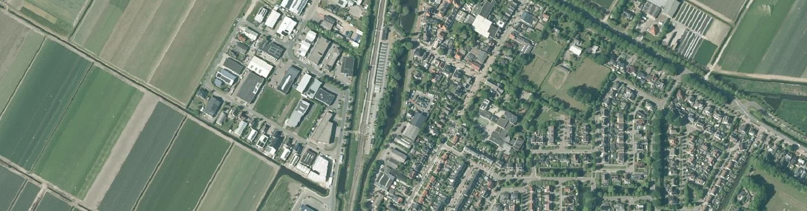 Luchtfoto van Spoorbuurt