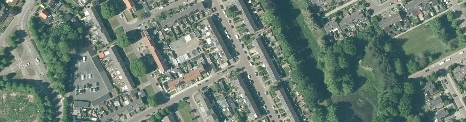 Luchtfoto van Planetenwijk