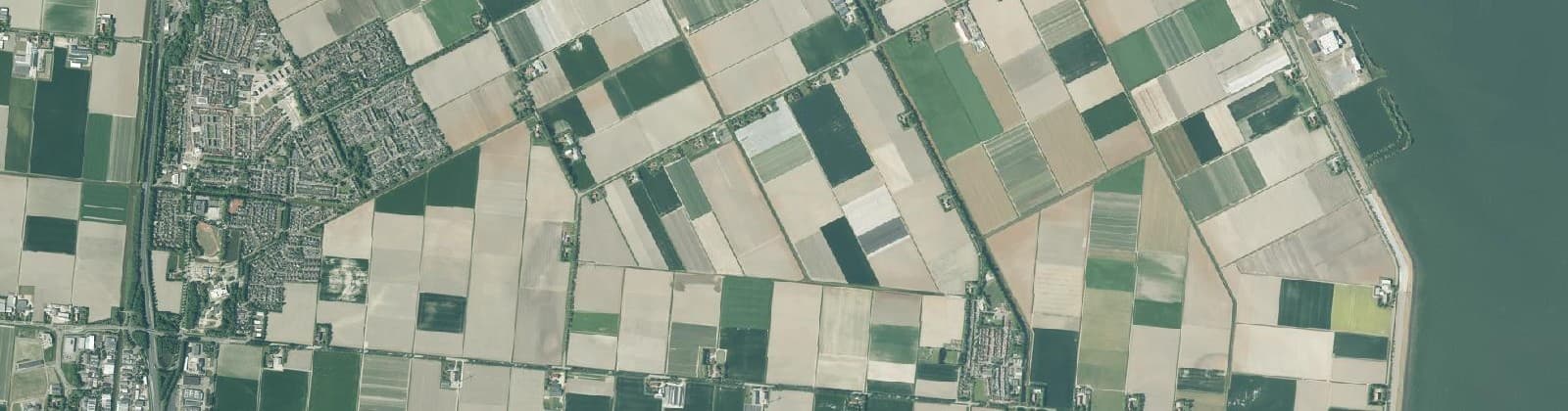 Luchtfoto van Buitengebied Wieringerwerf