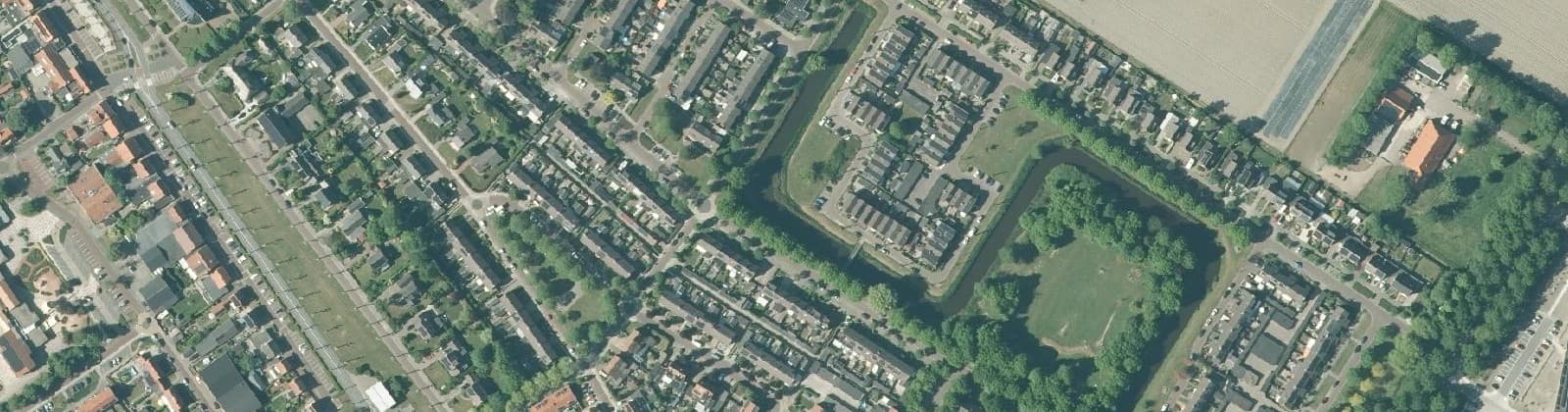 Luchtfoto van Middenmeer Kroonwaard, Schelpenwijk e.o.