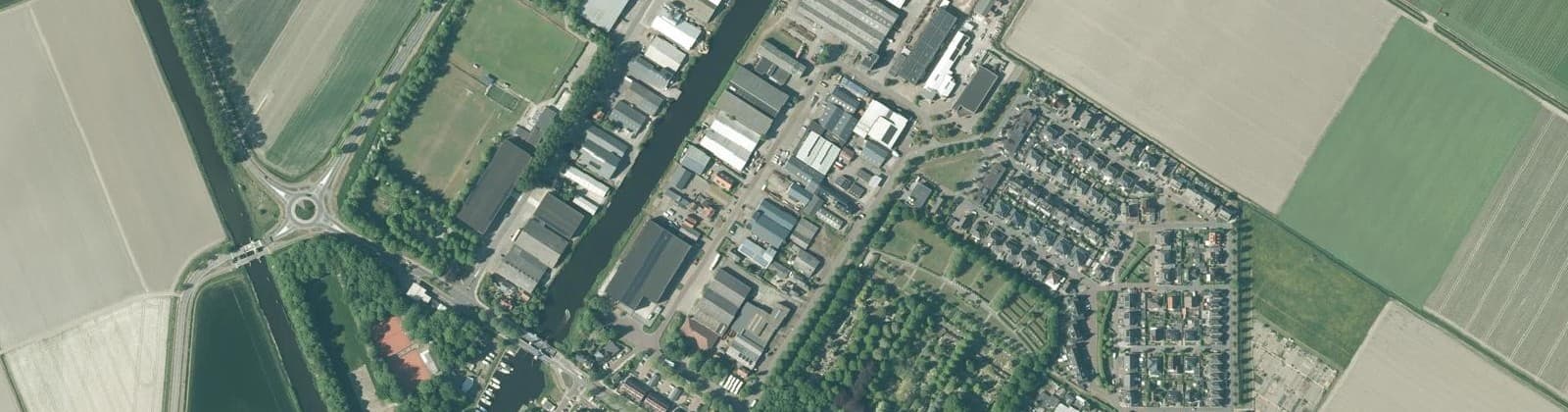 Luchtfoto van Bedrijventerrein Middenmeer