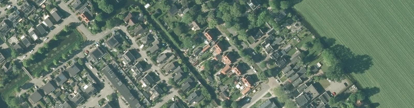 Luchtfoto van Winkel Bomenbuurt en Winkelmadepark