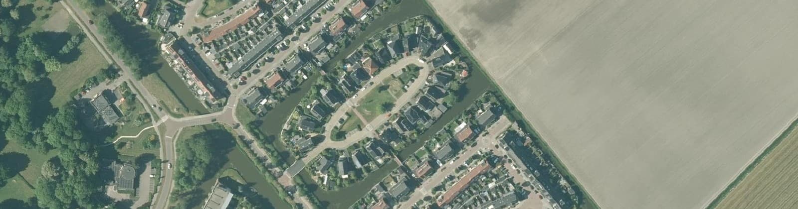 Luchtfoto van Winkel Trambaan