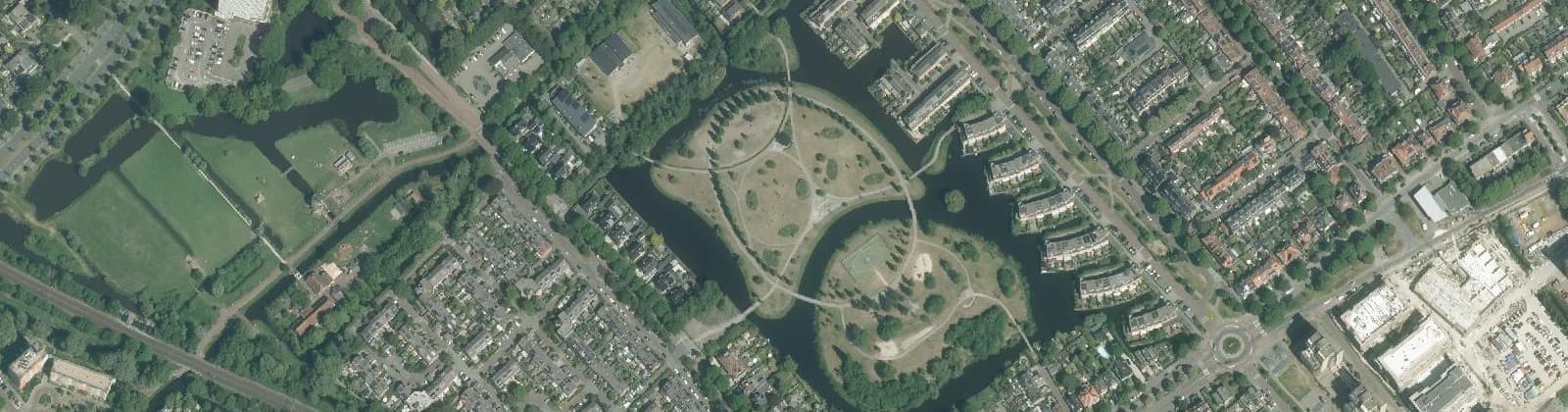 Luchtfoto van Kleurenbuurt