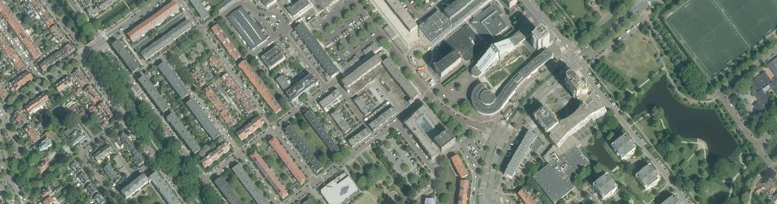 Luchtfoto van Voorburg Midden midden