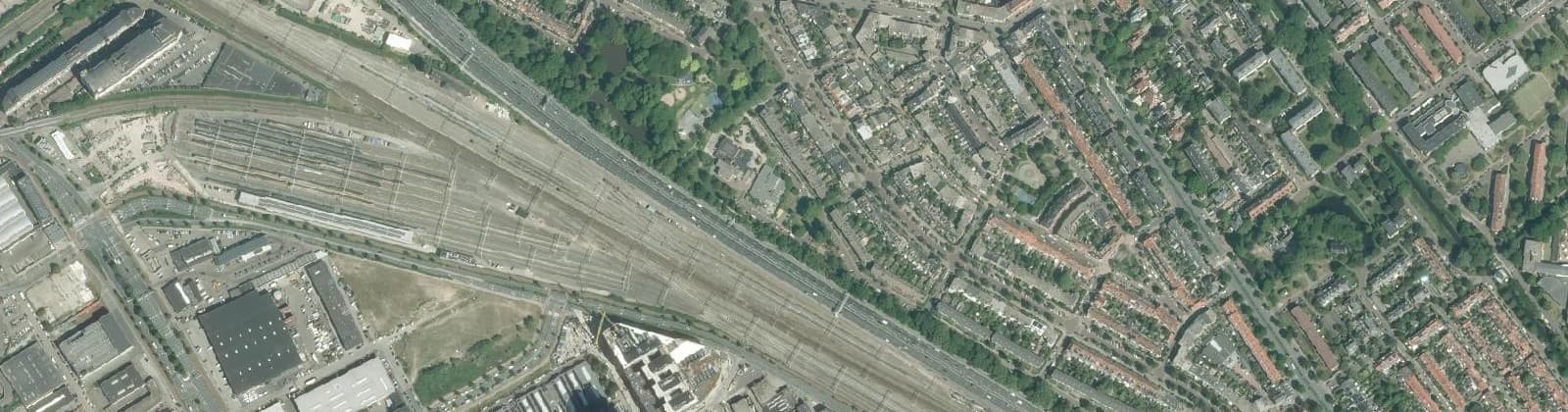 Luchtfoto van Voorburg Noord zuid