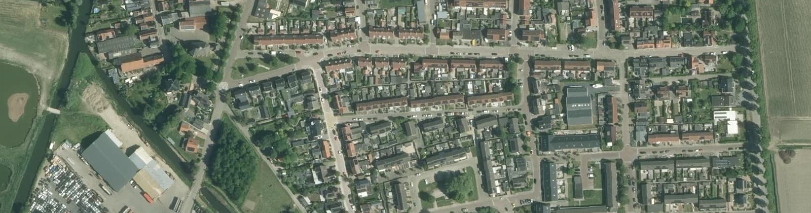 Luchtfoto van Den Bommel woonkern
