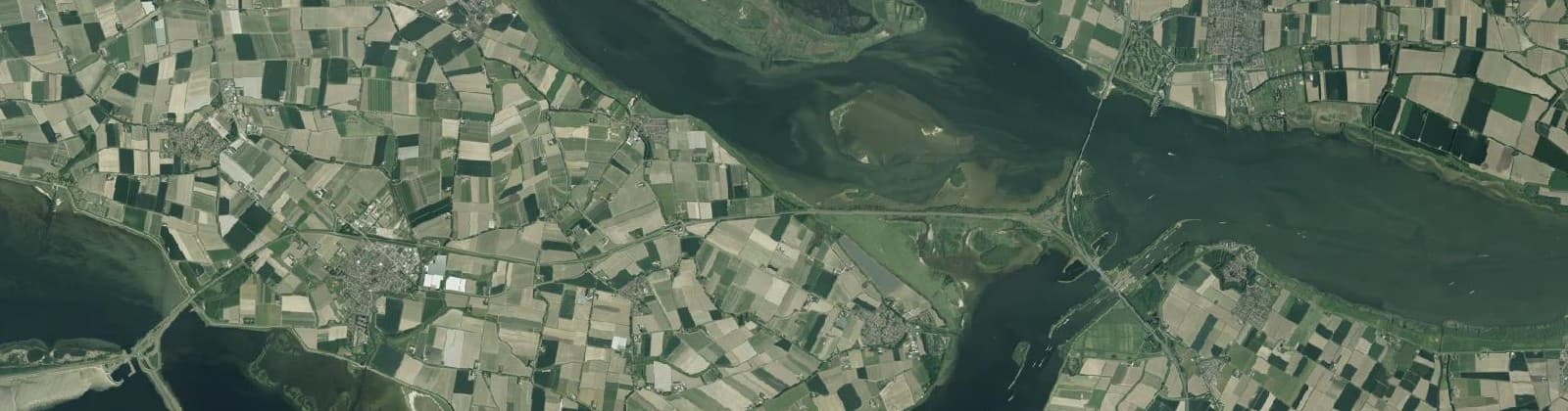 Luchtfoto van Den Bommel buitengebied