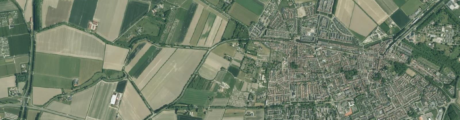 Luchtfoto van Sommelsdijk buitengebied