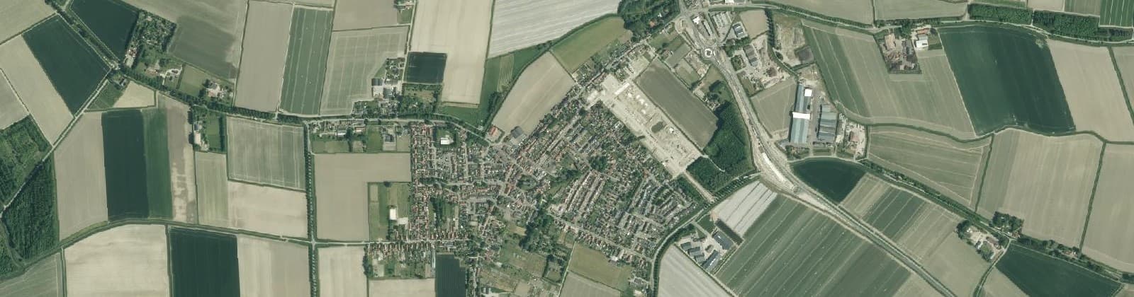 Luchtfoto van Nieuwe-Tonge woonkern