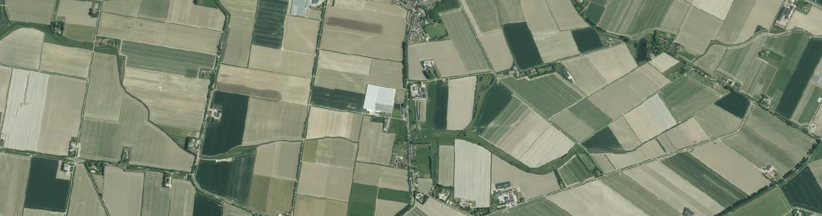 Luchtfoto van Achthuizen buitengebied