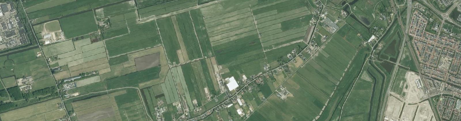 Luchtfoto van Zuidpolder Oude Leede