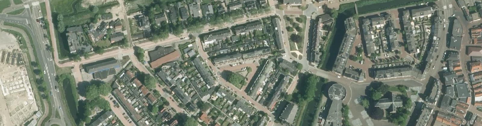 Luchtfoto van Oranjebuurt