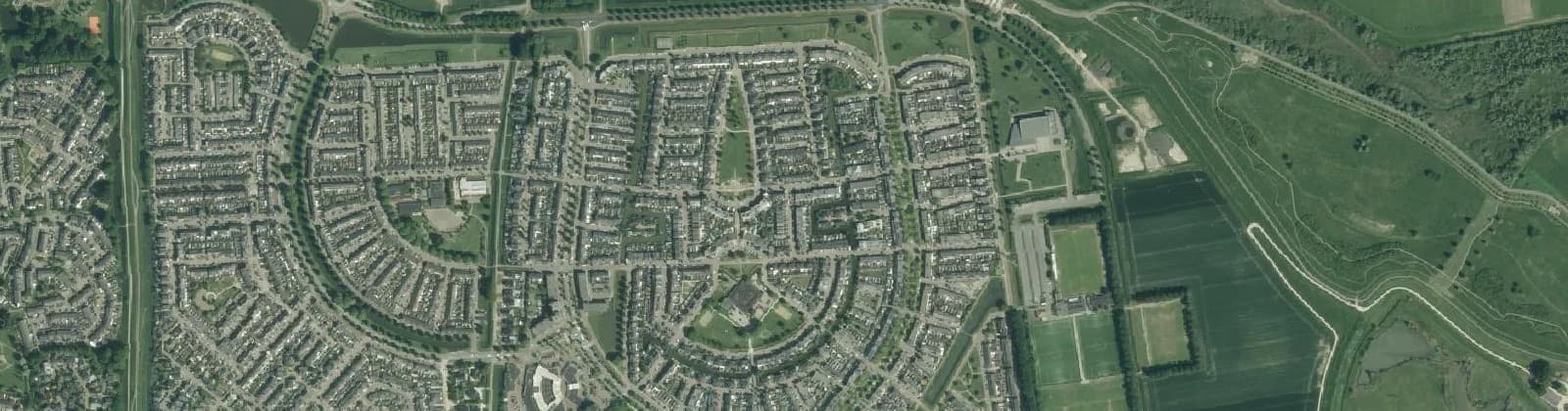 Luchtfoto van Maaswijk-Noordoost