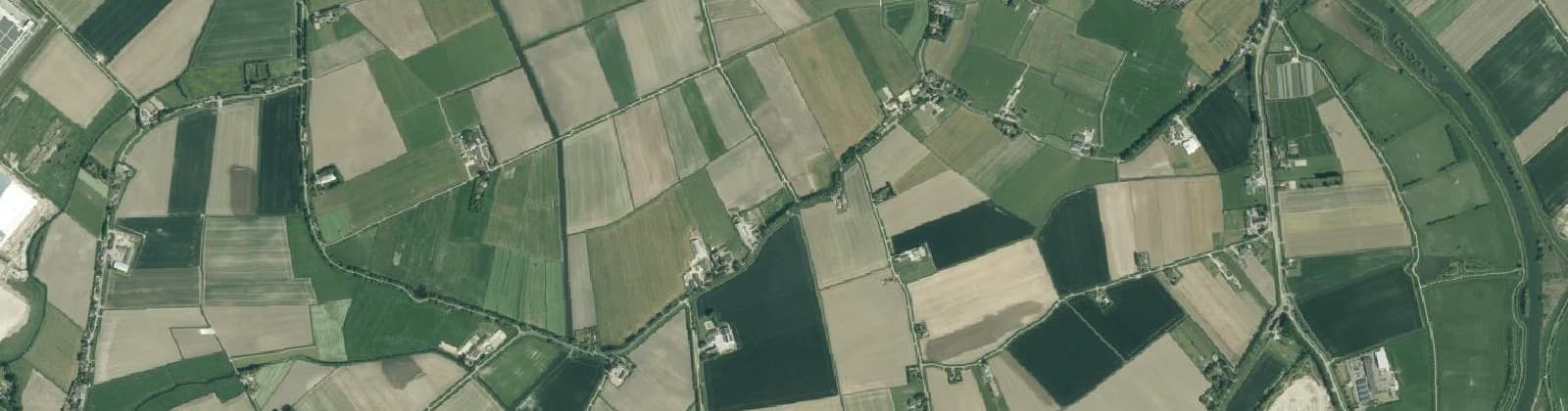 Luchtfoto van Poldergebied Abbenbroek