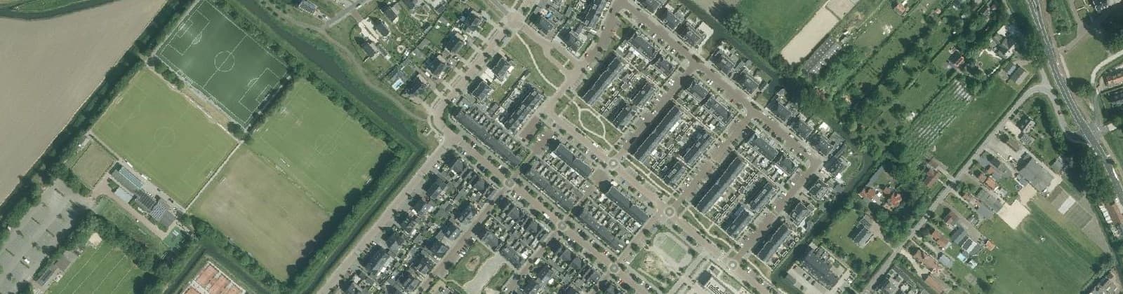Luchtfoto van Kreken van Nibbeland