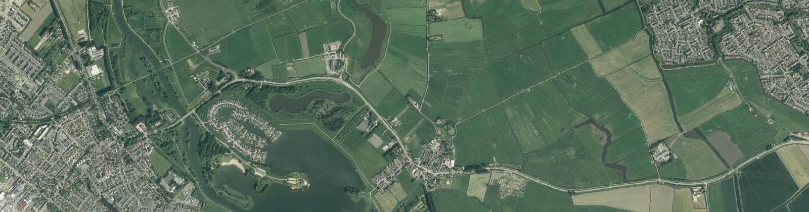 Luchtfoto van Poldergebied Simonshaven