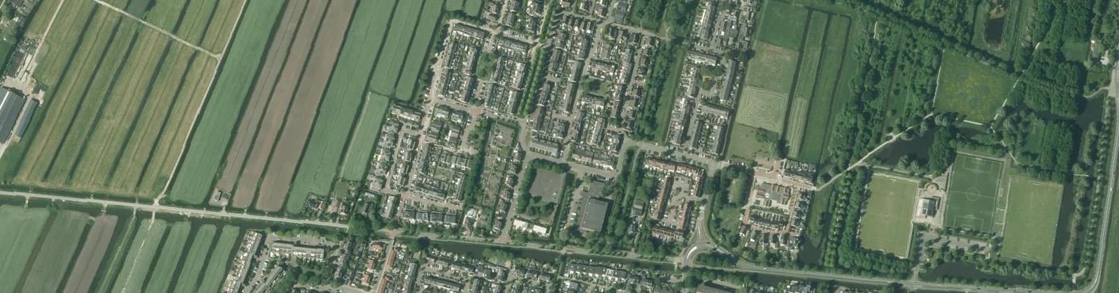 Luchtfoto van Tiendweg Noord