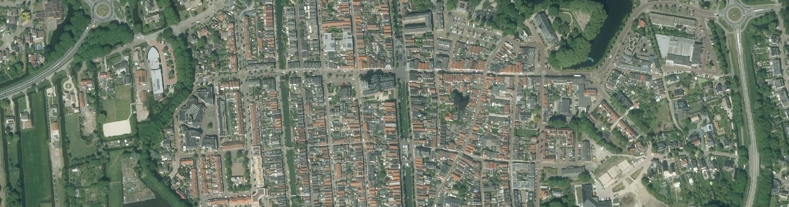 Luchtfoto van Schoonhoven-Oude Stad