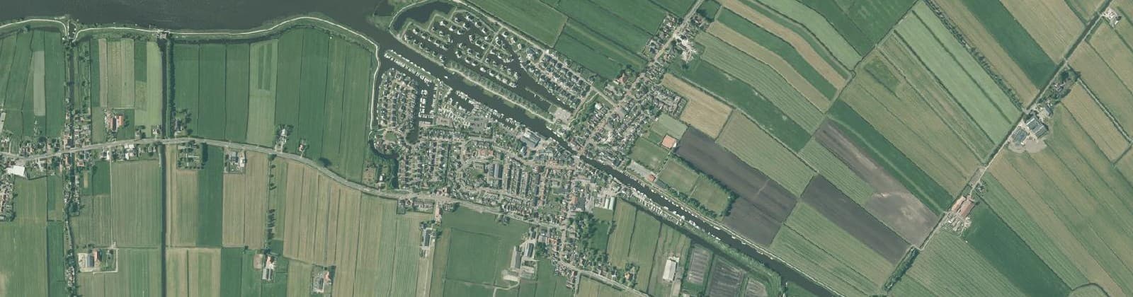 Luchtfoto van Delfstrahuizen-Buitengebied