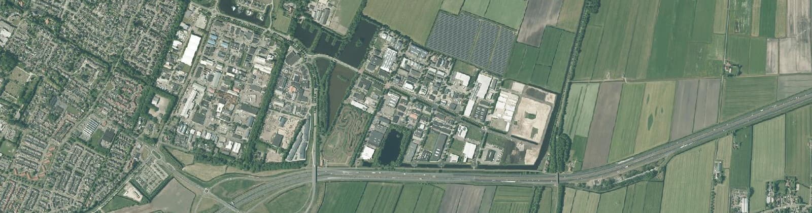 Luchtfoto van Haskerhorne