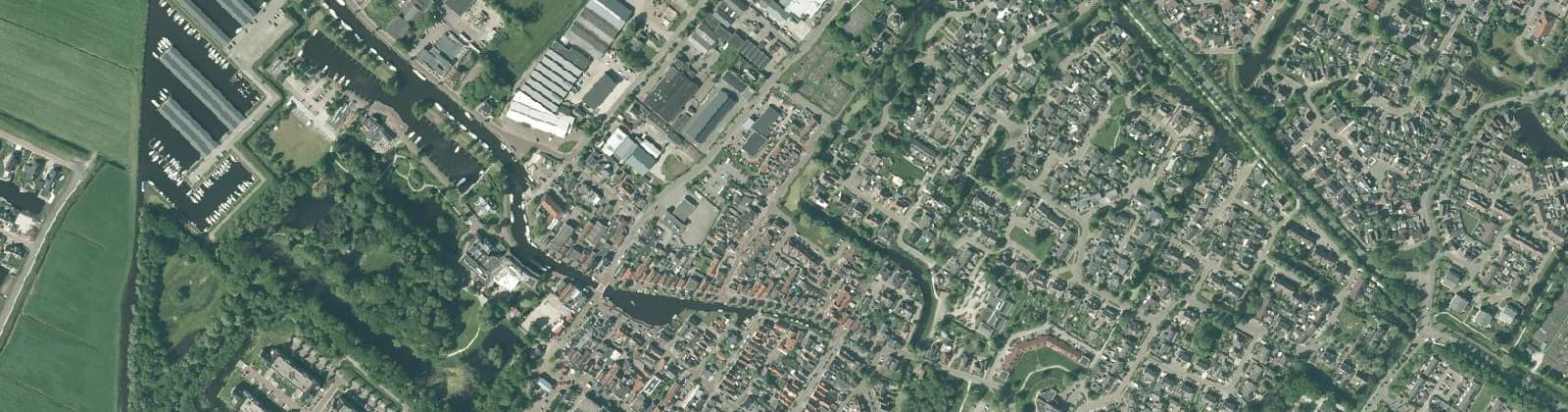 Luchtfoto van Joure, Centrum