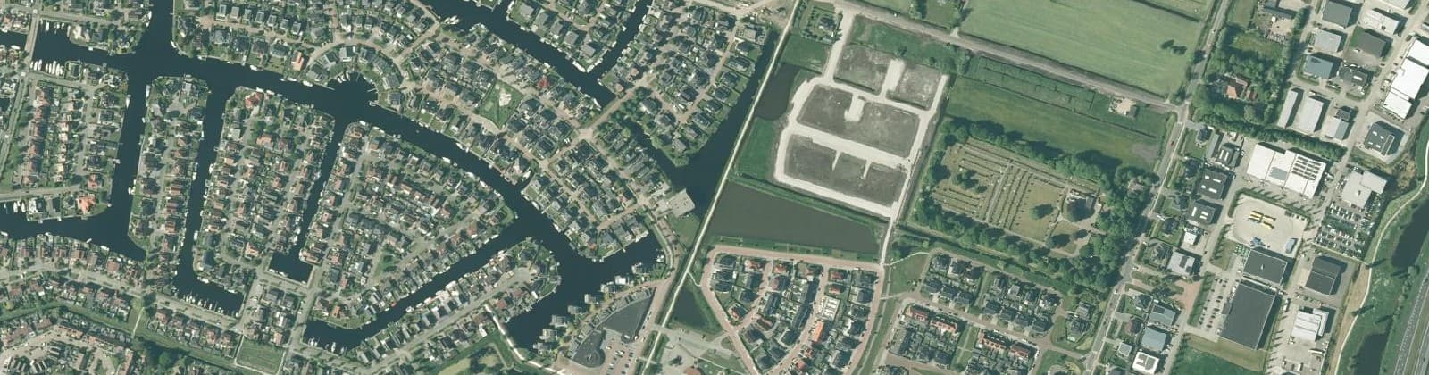 Luchtfoto van Lemmer-Noord