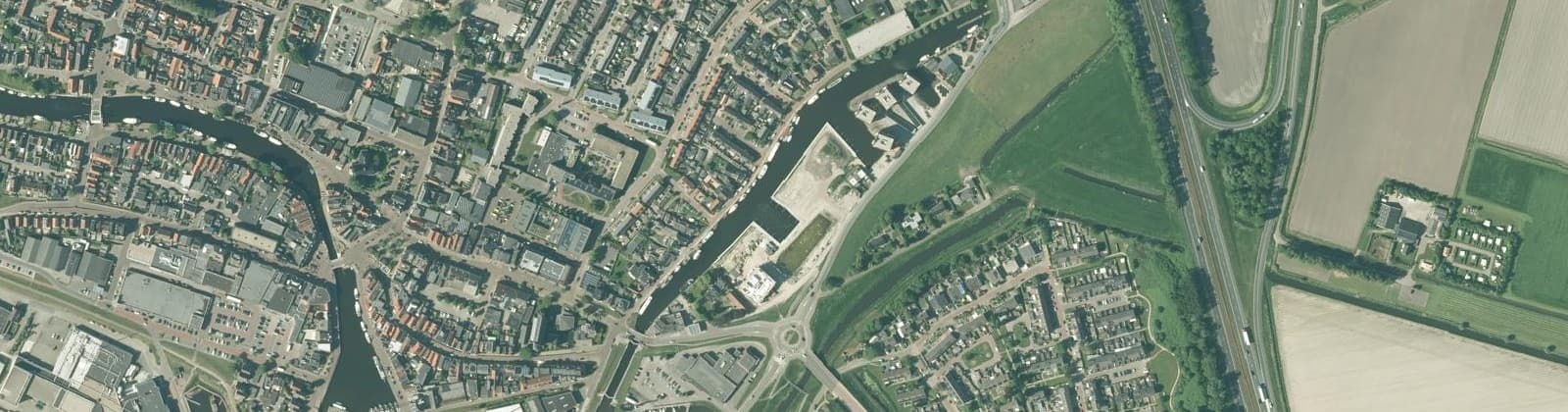 Luchtfoto van Lemmer-Rienplan
