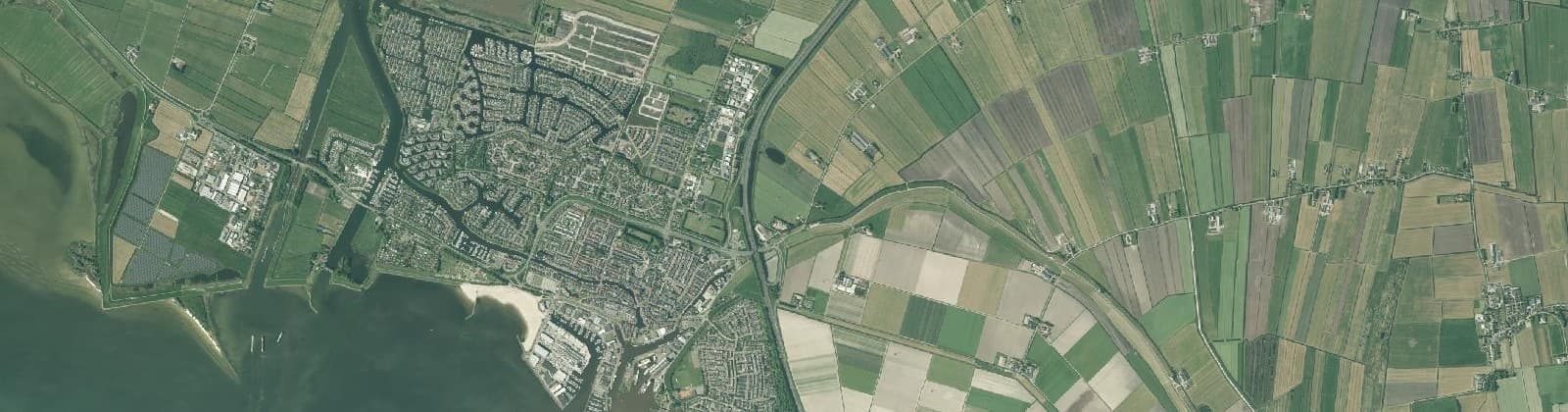 Luchtfoto van Lemmer-West