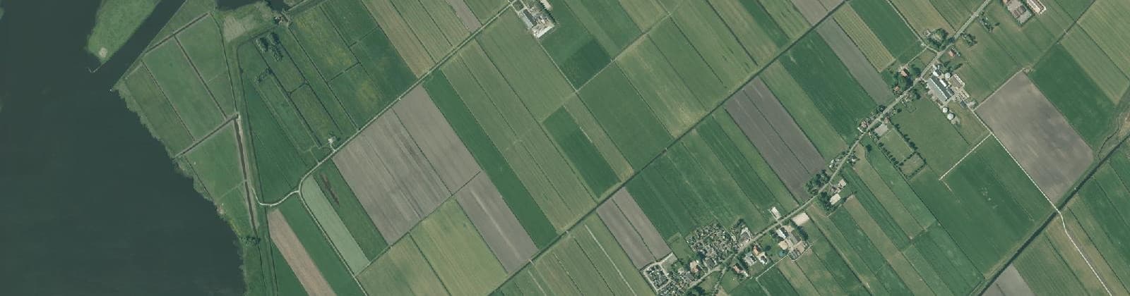 Luchtfoto van Oudega