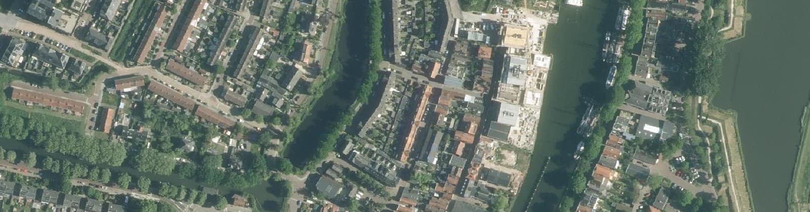 Luchtfoto van Vesting Muiden