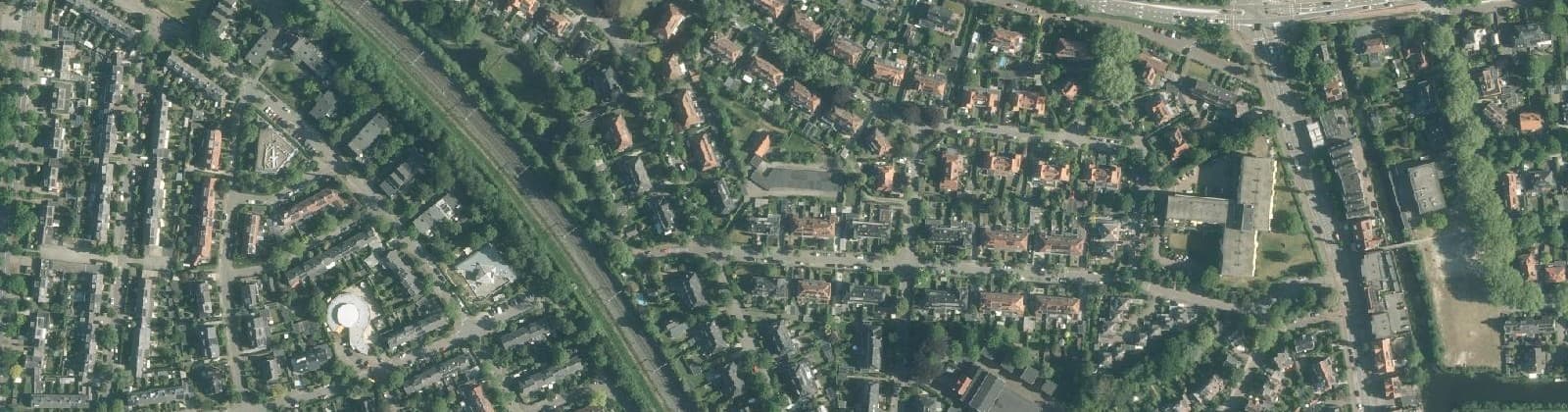 Luchtfoto van Oranje Nassaupark-Zuid