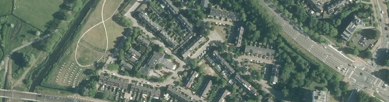 Luchtfoto van Naardermeerkwartier