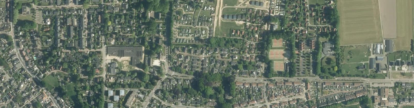 Luchtfoto van Groesbeek Centrum-Noord