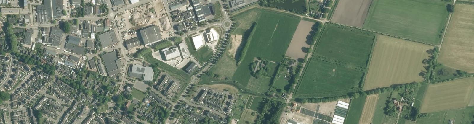 Luchtfoto van Bedrijventerrein Hulsbeek