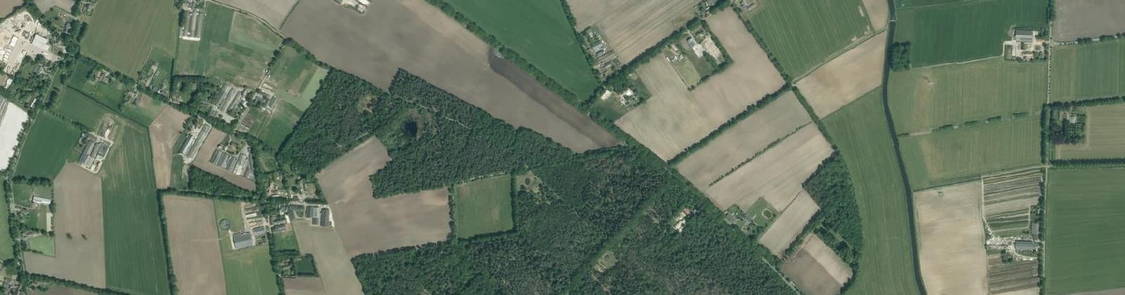 Luchtfoto van Buitengebied Hurkske en Hoek